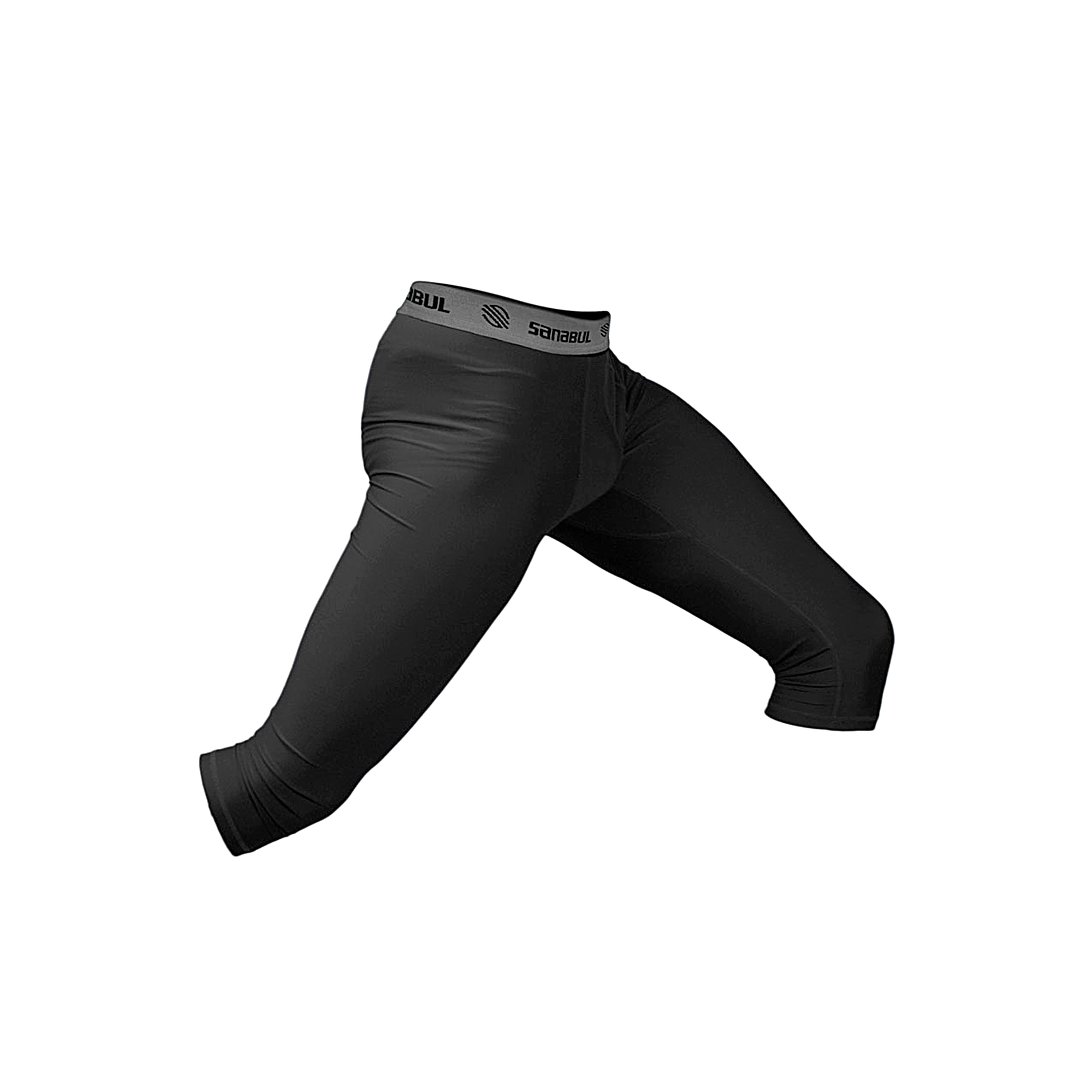 TSLA Men's 3/4 Compression Pants, Running Workout Tights, Cool Dry Capri  Athletic Leggings, Yoga Gym Base Layer
