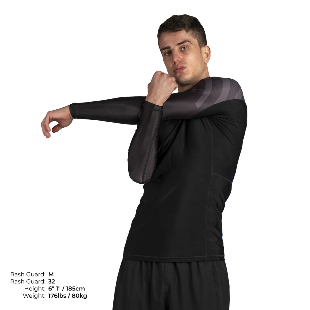 Essential Long Sleeve MMA & Jiu Jitsu Rash Guard | Sanabul