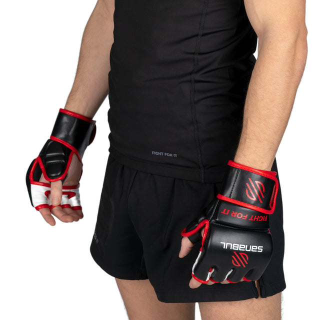 Sanabul Grip 2 Pairs Socks for MMA, Kickboxing, Grappling Men M