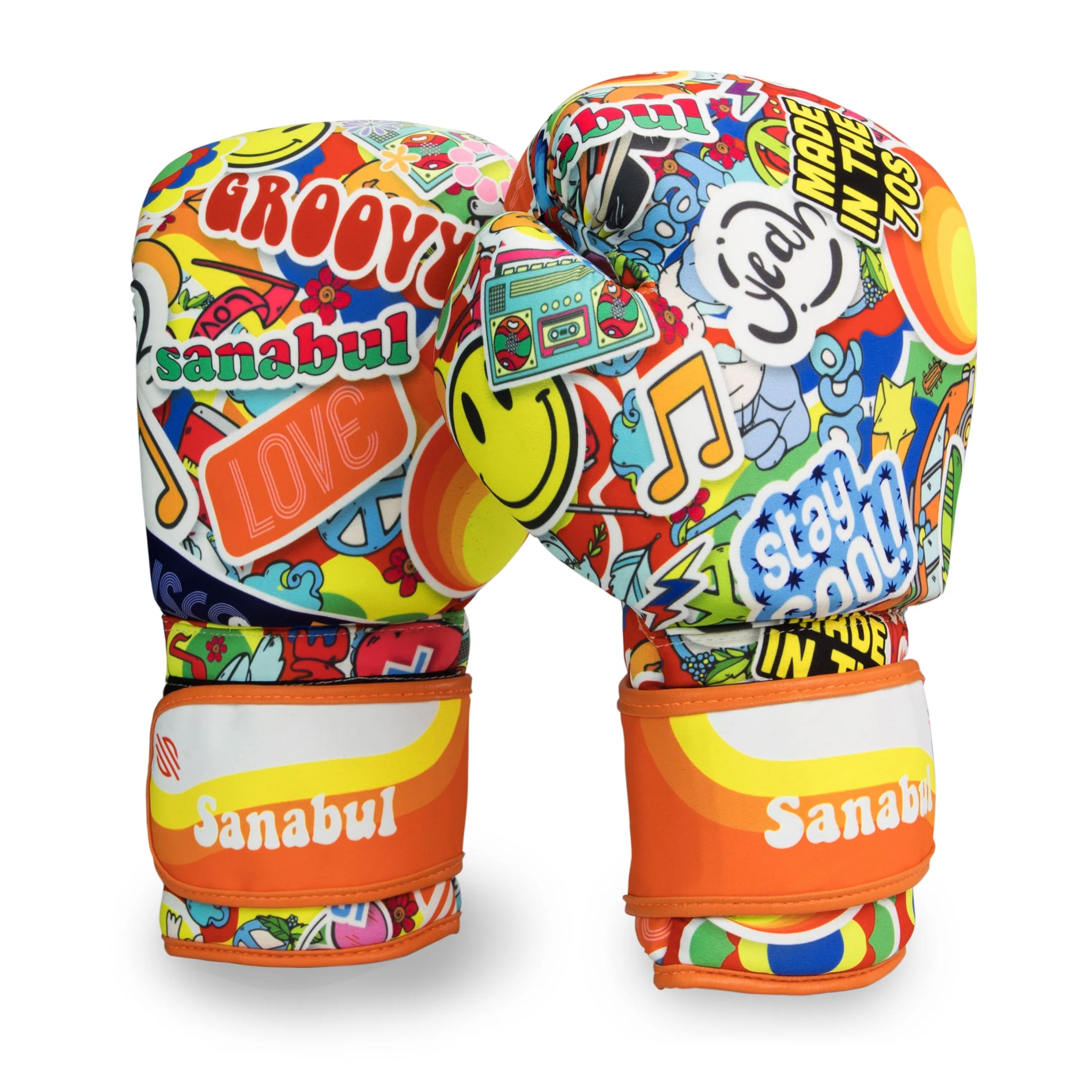 2 Sets star wars top sanabul 12 oz boxing gloves darth vader + sticker bomb