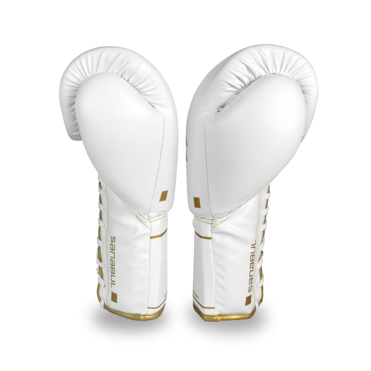 Sanabul Gold Strike Professional Lace Up boxing gloves view 2