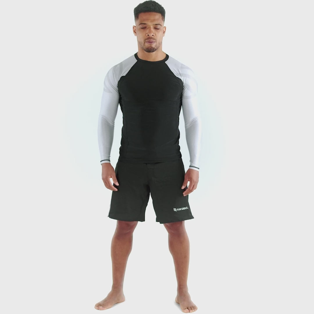 Essential Long Sleeve MMA & Jiu Jitsu Rash Guard | Sanabul