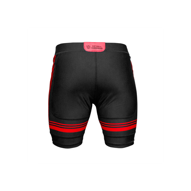 Padded compression shorts PRO + Compression stuttbuxur með vörn –  Sporthlífar