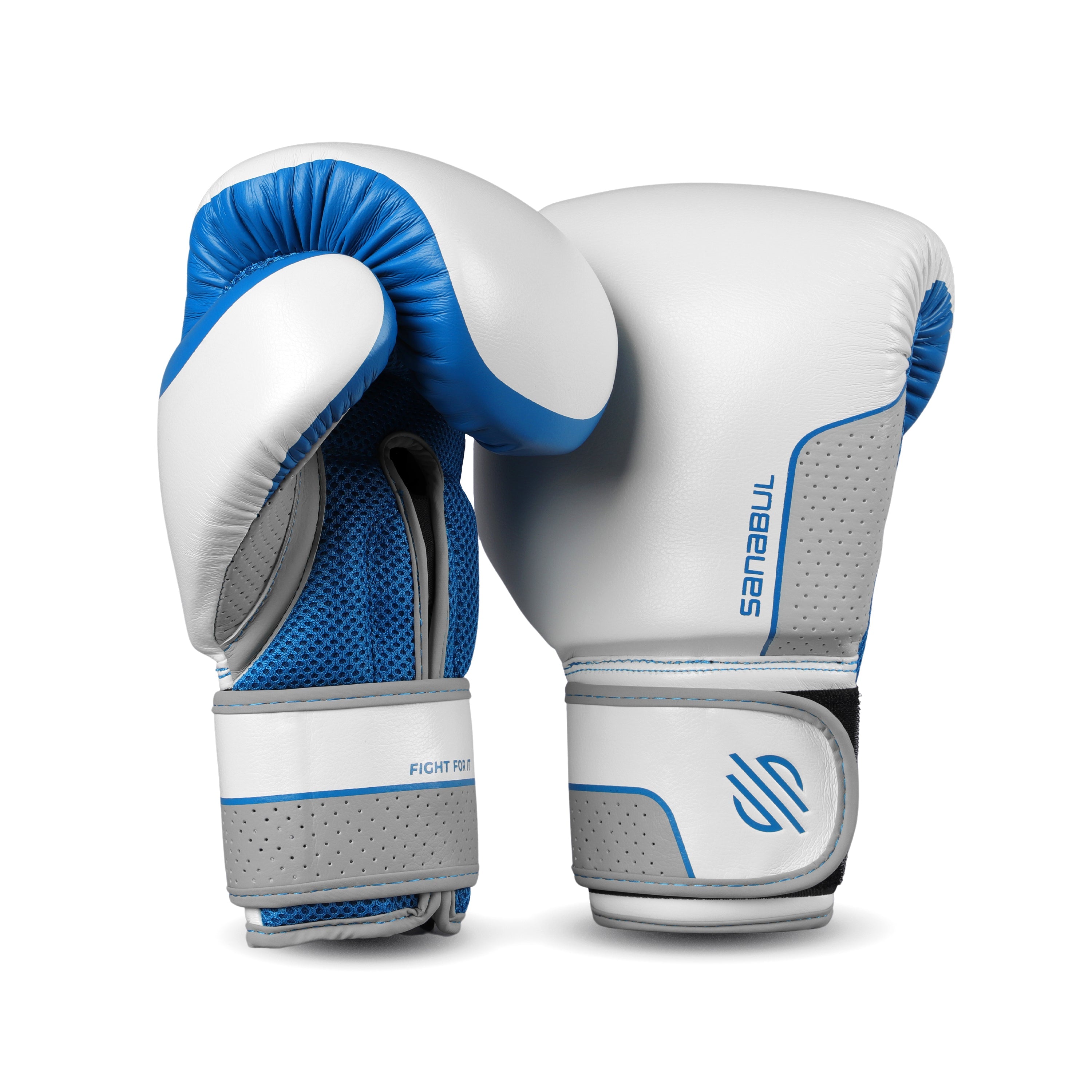 Hyperstrike Women s Boxing Gloves White Red 10 oz by Sanabul