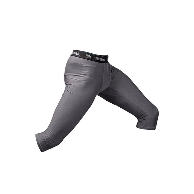 Grey 3/4 Length Volleyball Tights.