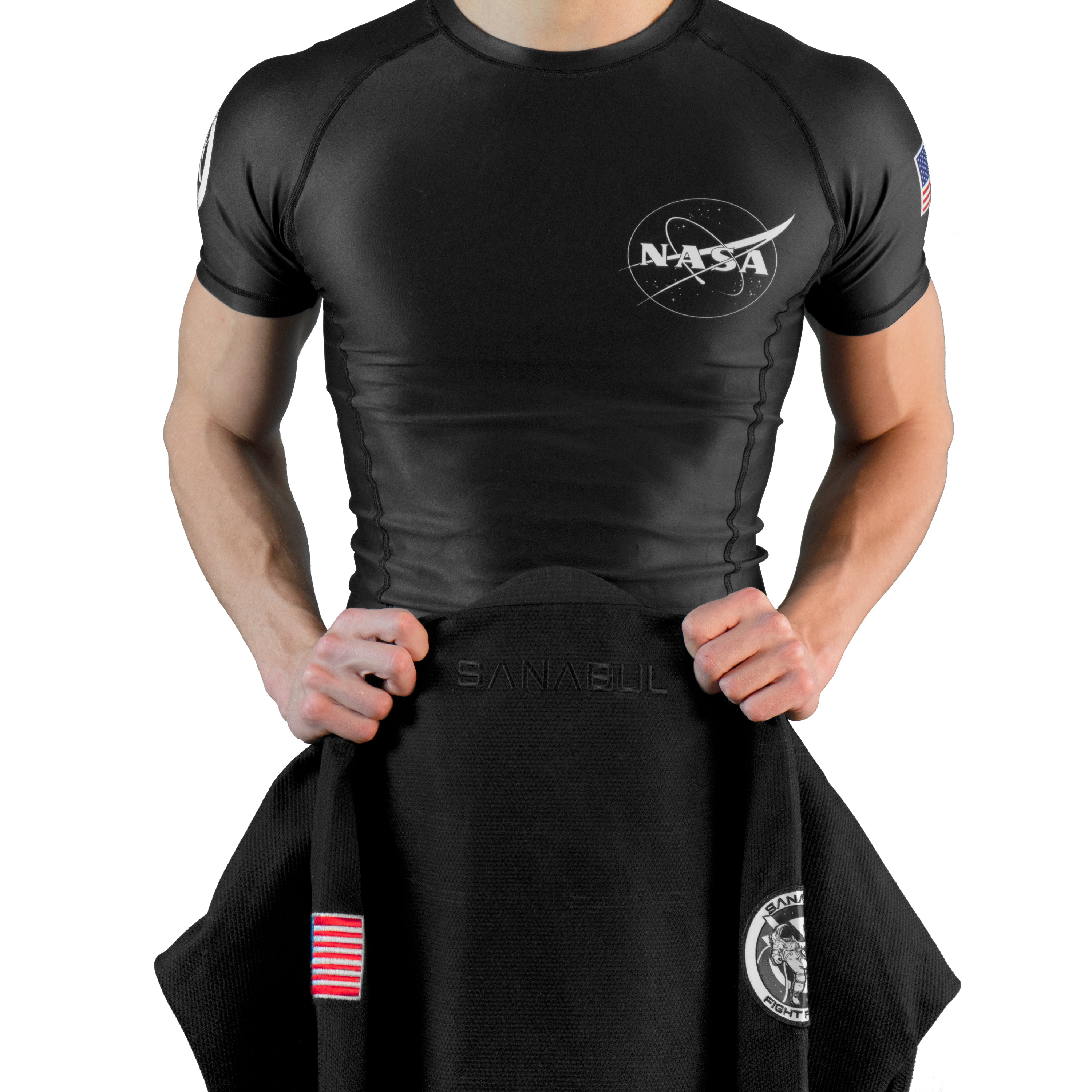 Sanabul NASA Short Sleeve MMA & No Gi BJJ Rash Guard